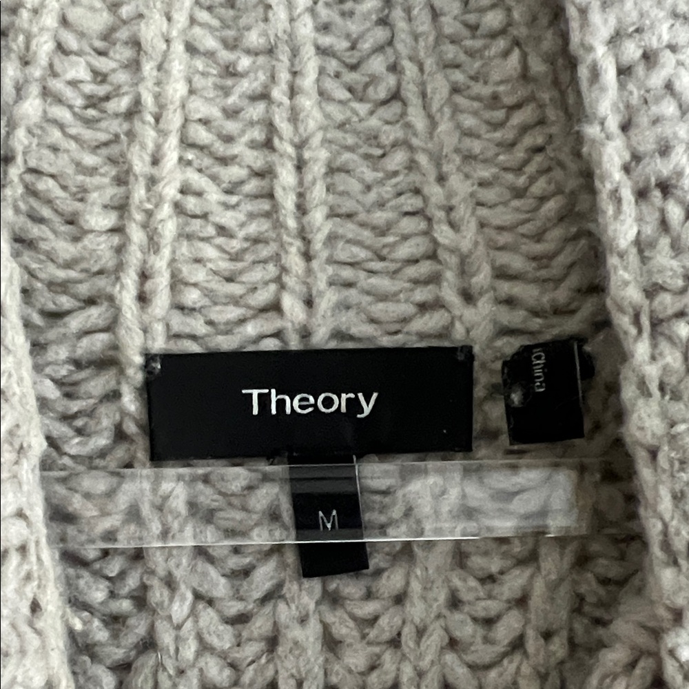 Theory Taupe Turtleneck Sweater - Picture 2 of 4